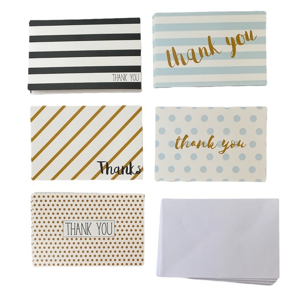 Thank You Cards with Envelopes Set of 15 Blank 4x6 Assorted Styles - Picture 1 of 13